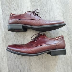 Ecco Mens Cairo Lace Up Santiago Plain Toe Tie